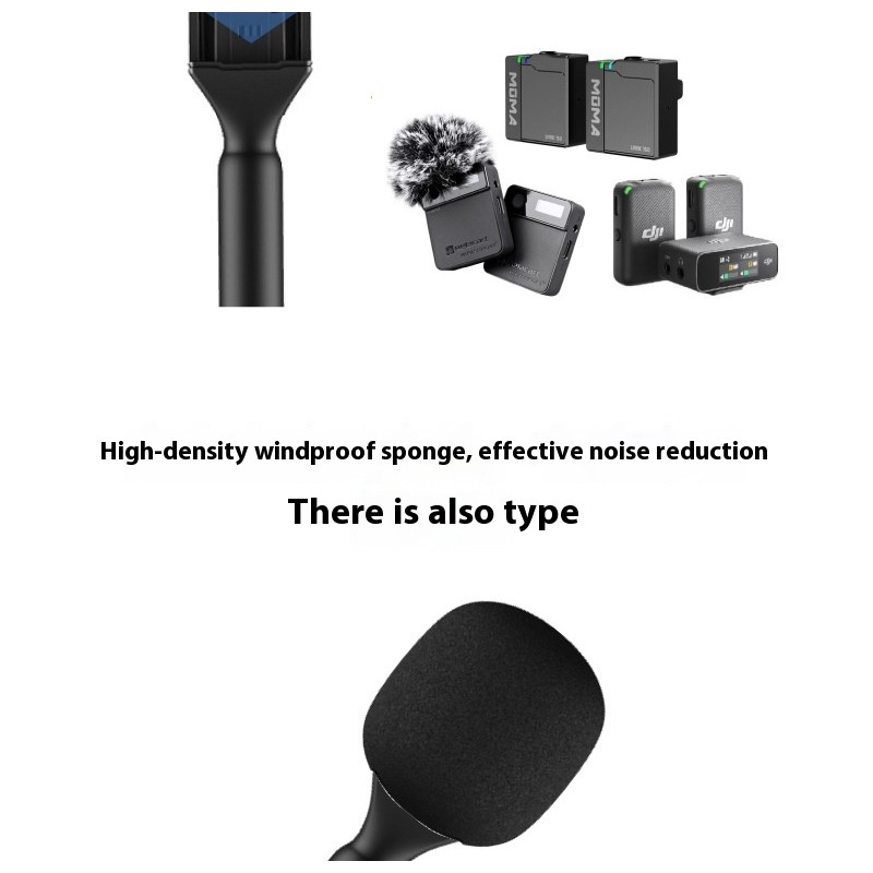 ไมโครโฟนไร้สายแท่งมือถือสําหรับไมโครโฟน DJI Mic/Moma/Rode Go/Relacart