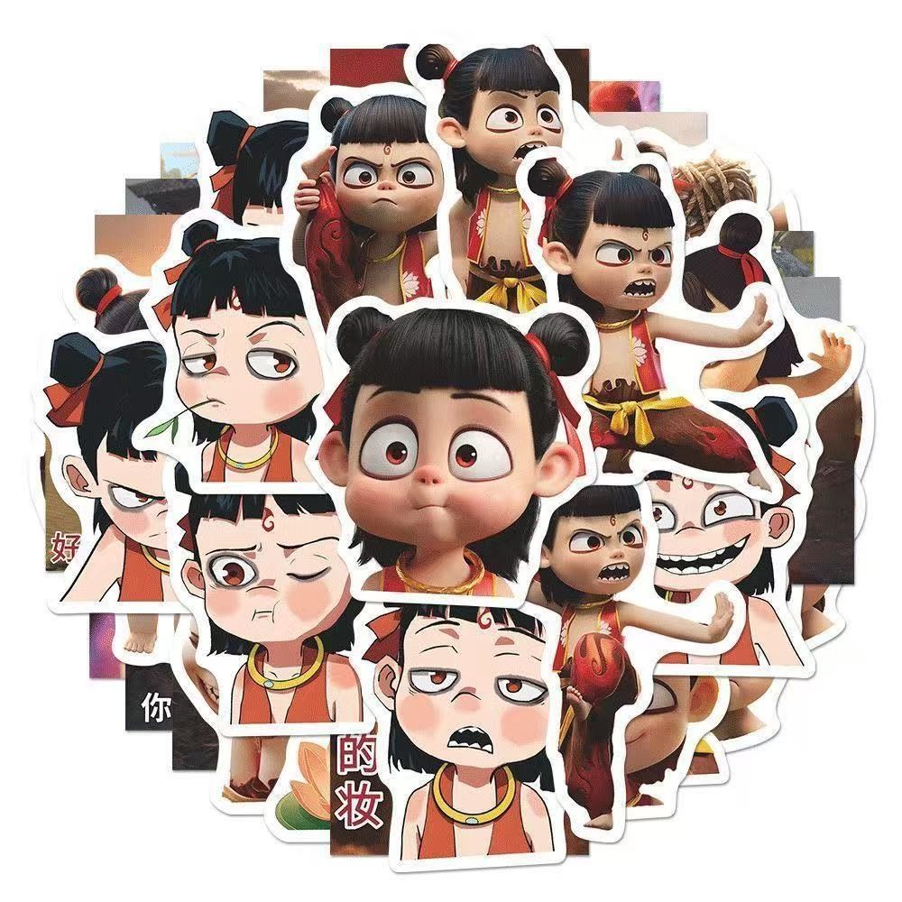 ร้อน 60 ชิ้น NeZha 2 สติกเกอร์ฟรี Photocards 60 ชิ้นของเล่นเด็กการ์ตูนสติกเกอร์คอลเลกชันของขวัญ