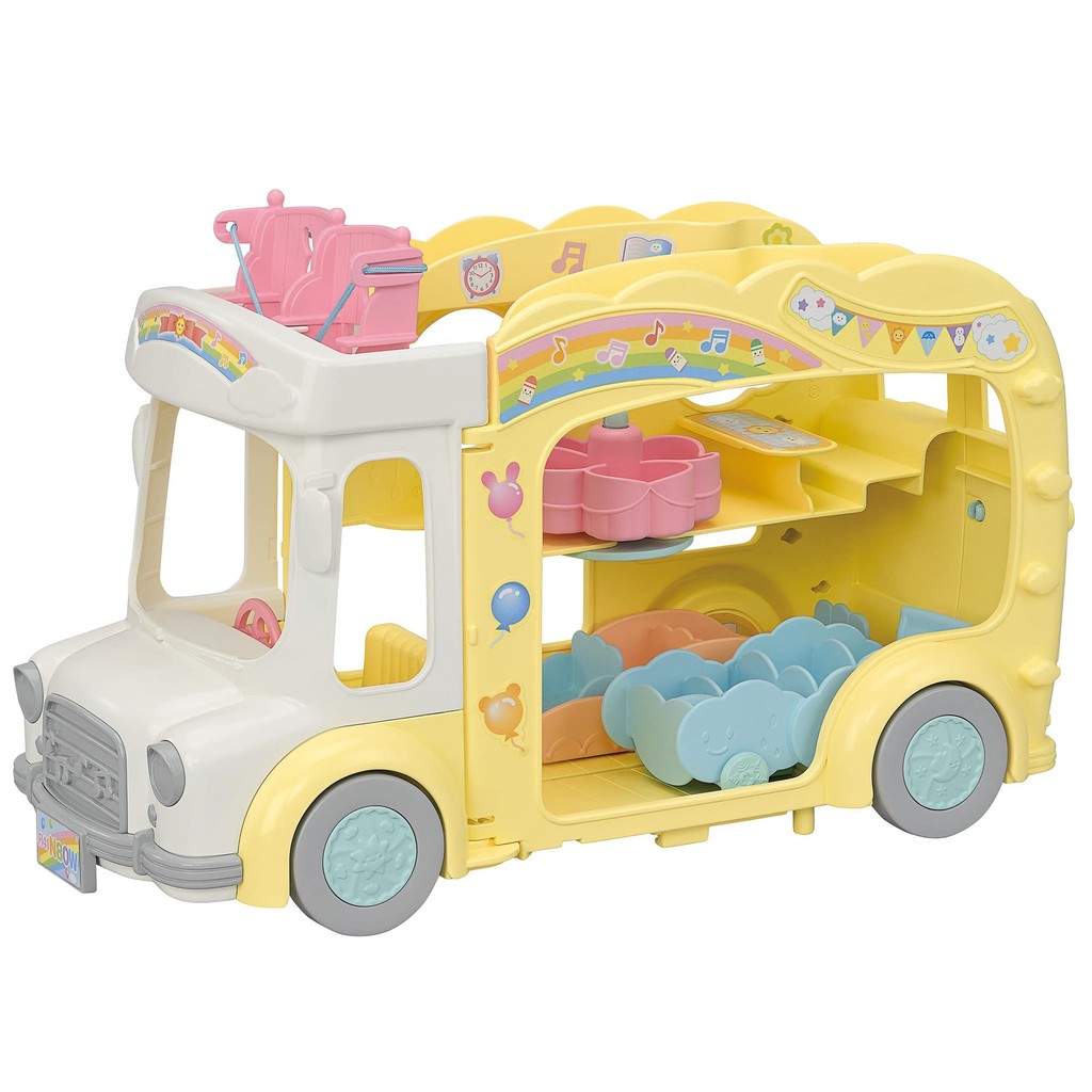 EPOCH Sylvanian Families Nursery Vehicle [Let’s Play! Everyone’s Nursery Bus] S-70 ST Mark Certified