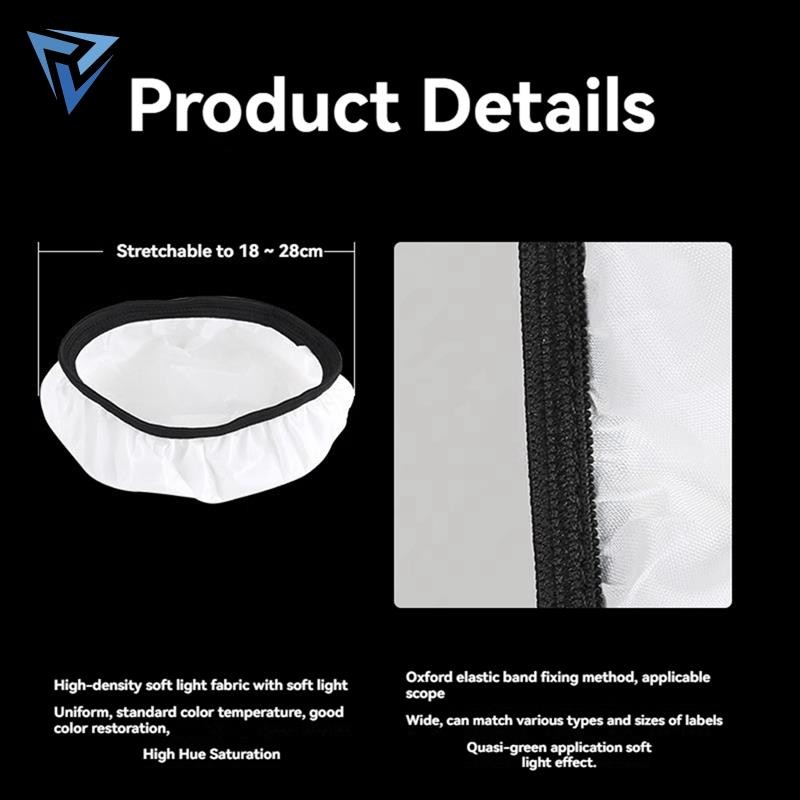 4 ชิ้น 18 ซม.Light Diffuser,Soft Diffuser โคมไฟสีขาว Shade Diffuser, สําหรับ Studio Strobe Reflector