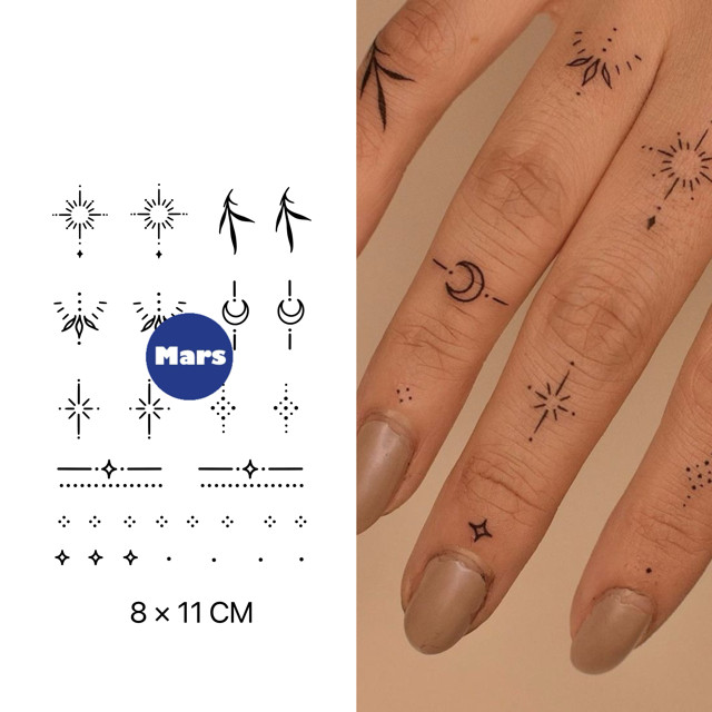 Mars Tattoo NEW Technology - ลายสักชั่วคราว-lasting 2 สัปดาห์, สติ๊กเกอร์รอยสัก, X142