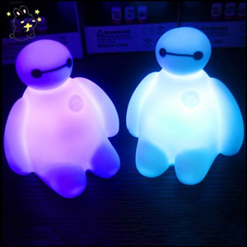 โคมไฟตั้งโต๊ะ LED รูปฮีโร่น่ารัก เปลี่ยนสีได้ 6 สี สําหรับตกแต่งปาร์ตี้วันเกิดเด็ก 6 ช่อง
