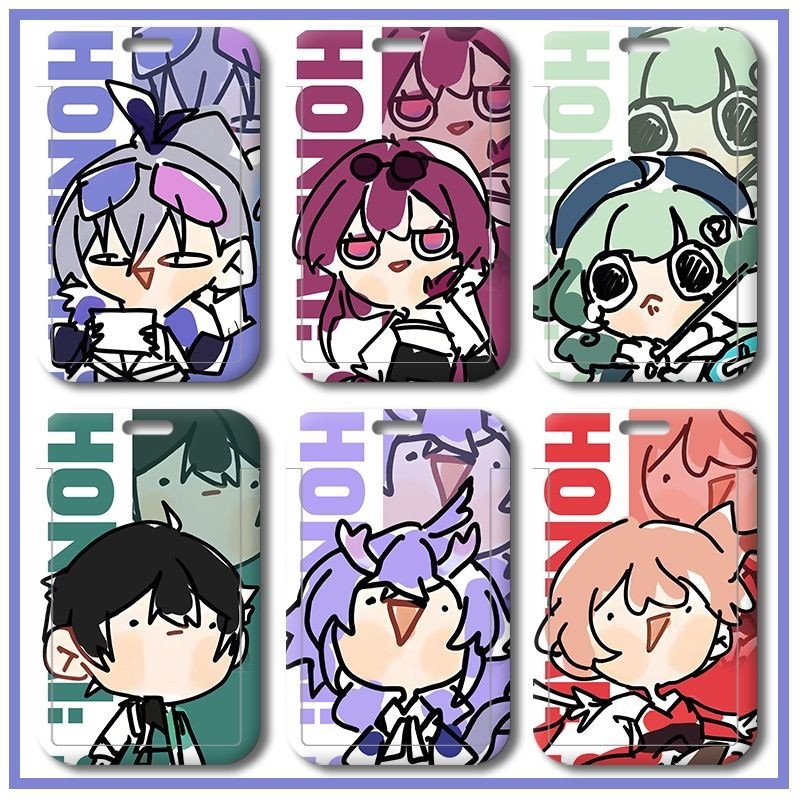 หลอดสนุก Honkai: Star Rail Card Holder Silver Wolf Kafka Patchouli Card Student School Card Subway Card ID แขวนคอ Lanyard