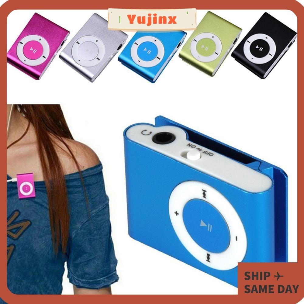 Yujinx เครื่องเล่นเพลง MP3 MP3 ขนาดเล็ก แบบพกพา รองรับการ์ด TF USB หลากสีสัน