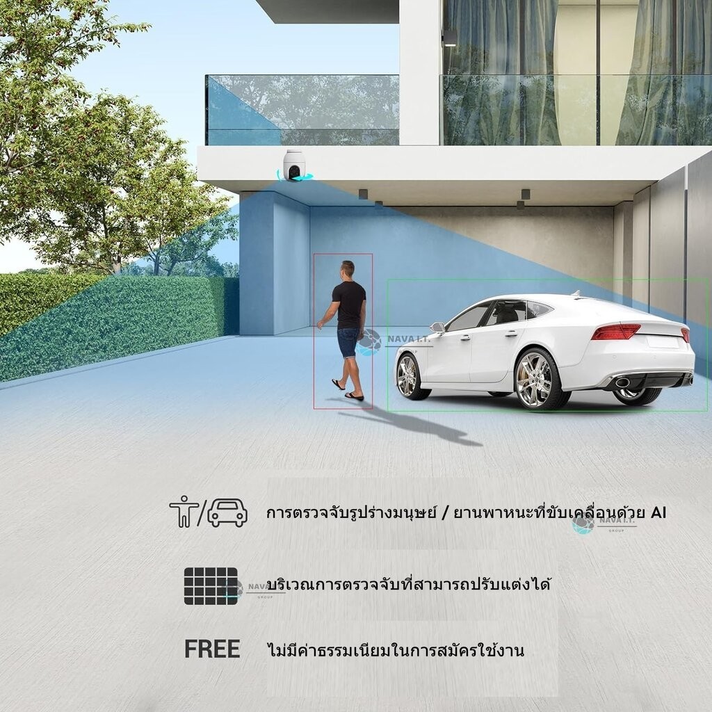 🛵มีส่งด่วน💨 EZVIZ C8C 3K 4MP / 5MP CAMERA WI-FI แบบแพนและเอียง รับประกัน 2 ปี