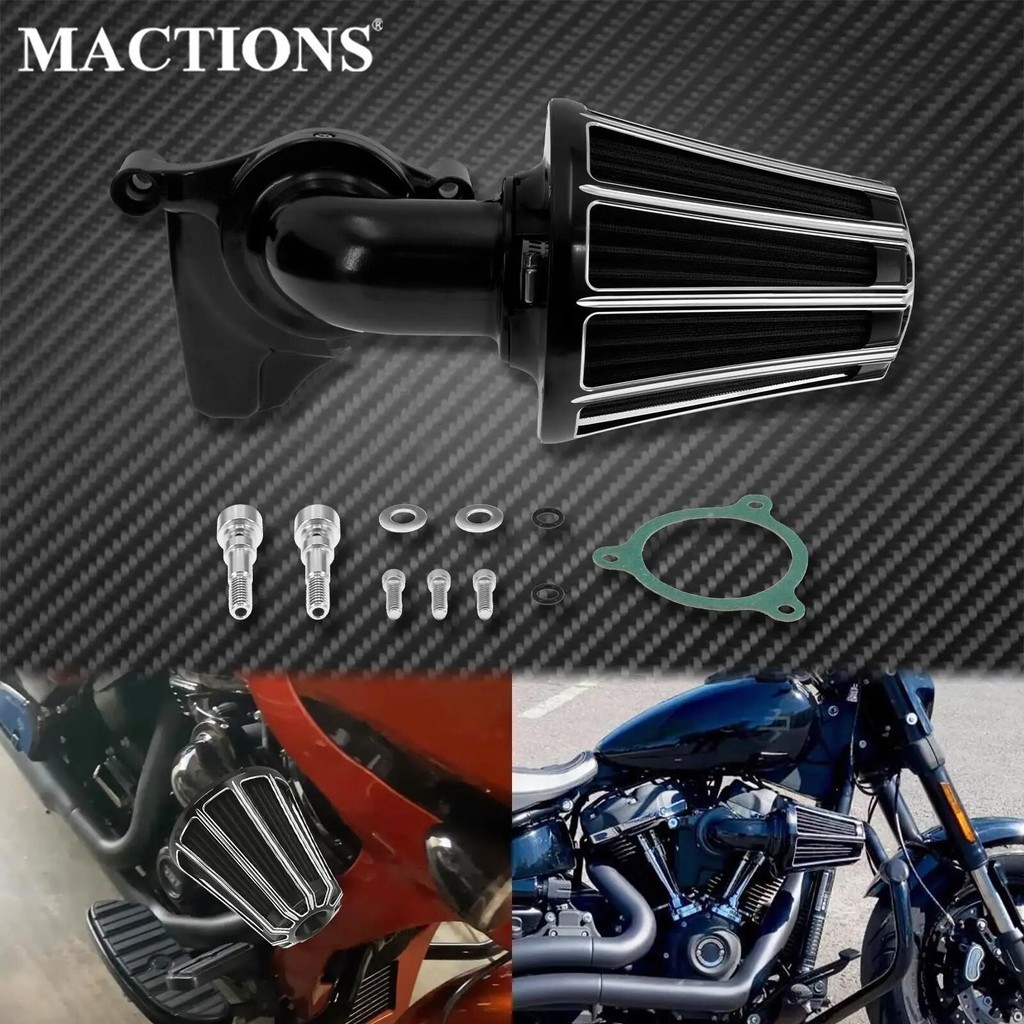 BAMotorcycle Air Cleaner Intake Filter For Harley Touring Electra Glide Road Glide Road King 2017-2021 Softail Breakout