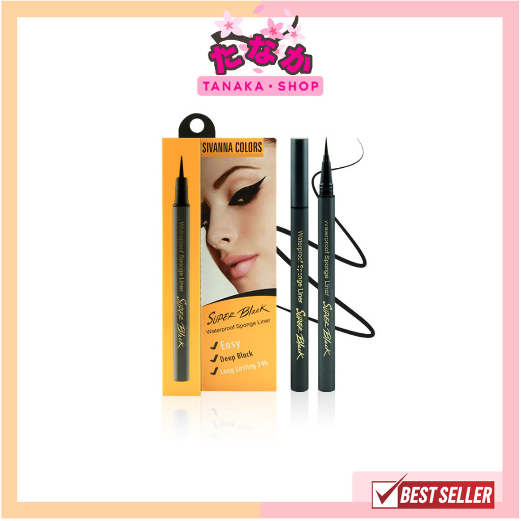 EP030 SIVANNA WATERPROOF SPONGE LINE SUPER BLACK วอเตอร์พรูฟ สปอน ไลเนอร์ ซุปเปอร์ แบล็ค