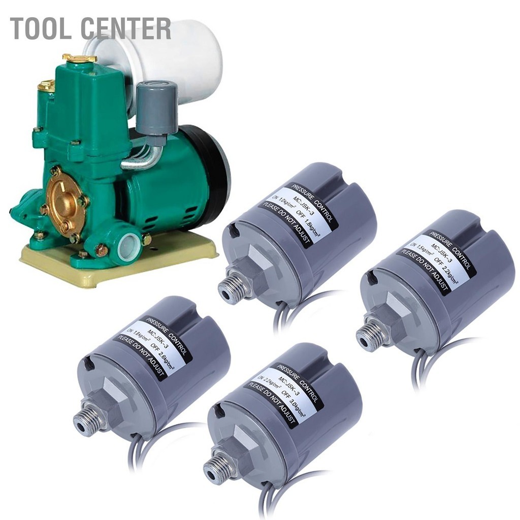 Tool Center สวิตช์แรงดันน้ำตัวควบคุมอิเล็กทรอนิกส์สำหรับปั๊มบูสเตอร์อัตโนมัติอุปกรณ์อุตสาหกรรม