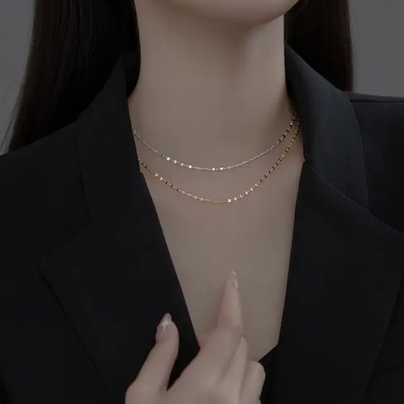 สร้อยคอไทเทเนียม cmk ดั้งเดิม กาแฟแตก สแตนเลส ผู้ชายผู้หญิง