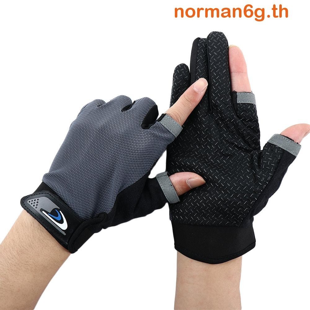 Anorman ถุงมือกันแดด แบบสองนิ้ว หน้าจอสัมผัส เหมาะกับการขี่จักรยาน ตั้งแคมป์กลางแจ้ง สําหรับผู้ชาย และผู้หญิง