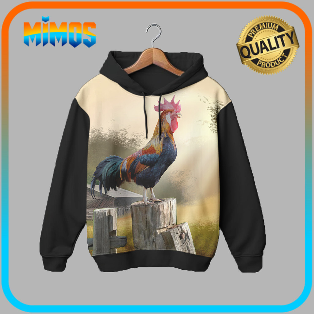 3D Animated TV การ์ตูนไก่เด็ก Hoodie Jacket Chicken Hero 05MM002 _JA สําหรับเด็กอายุ 1-12 ปี