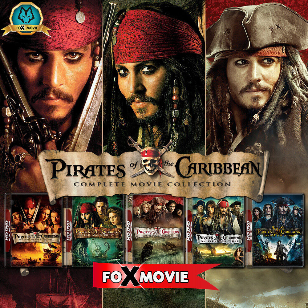 Pirates of the Caribbean ภาค 1-5 DVD หนัง มาสเตอร์ พากย์ไทย
