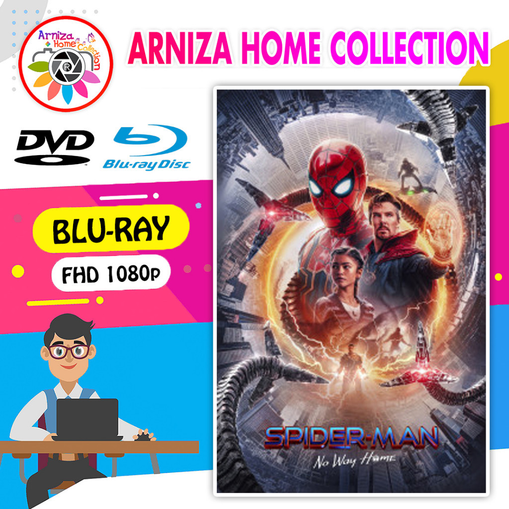 แผ่น DVD เทปคาสเซ็ต Spider-man Bluray: No Way Home (2021)