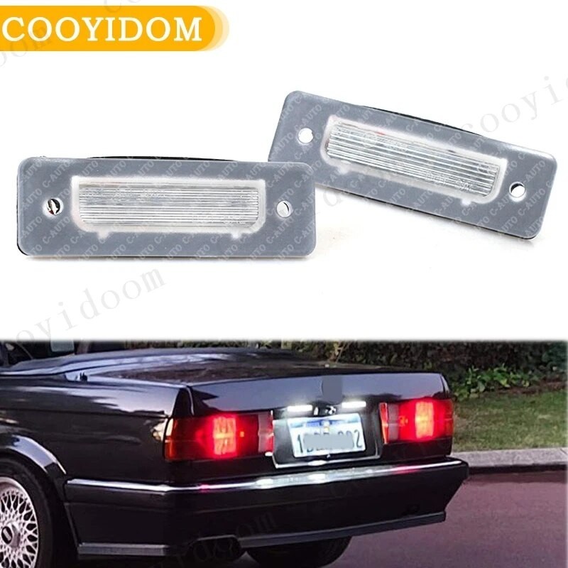 BMW ไฟส่องป้ายทะเบียน license plate light E30 318i 325i 323i แคนบัส LED ป้ายทะเบียนรถ(2ชิ้น) ไฟไม่โชว์ ร้านไทย
