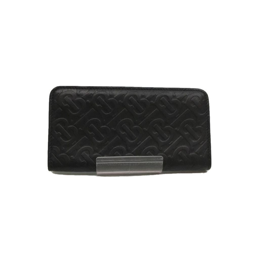 Burberry Wallet Leather Mens Black Patterned all over Direct from Japan Secondhand