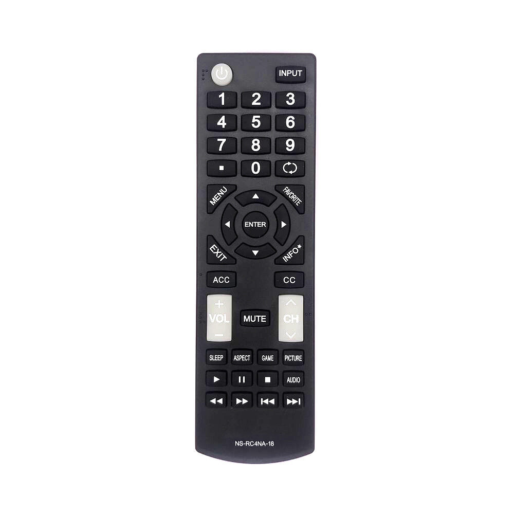 ใหม่เปลี่ยนสําหรับ INSIGNIA NS-RC4NA-18 รีโมทคอนโทรลทีวี NSRC4NA18 NS-19D220NA16