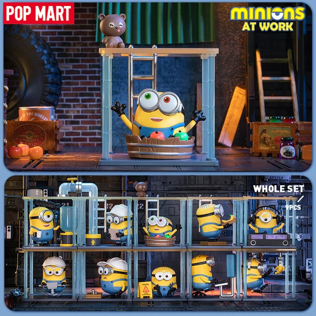 (พร้อมส่งจากไทย) POP MART MINIONS : At Work Series ชุดกล่องสุ่ม ลิขสิทธิ์แท้ เลือกตัว เช็คการ์ด ไม่แกะตัว พร้อมส่ง