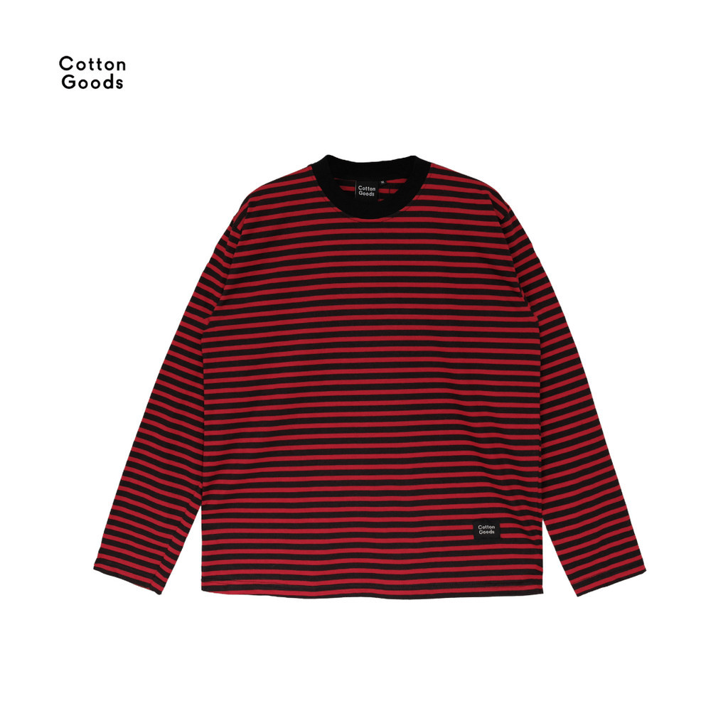 Cotton Goods เสื้อยืดแขนยาว 24s แขนยาวลายทาง