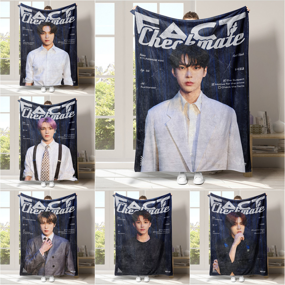 Nct127 ผ้าห่ม ผ้าฟลีซ ผ้าสักหลาด พิมพ์ลาย ด้านเดียว สําหรับบ้าน เตียง โซฟา ของขวัญวันหยุด