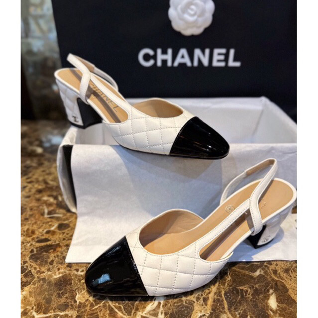 พรี Pre-Order ราคา4900 Chanel Slingback รองเท้าผู้หญิง size:34 35 35.5 36 36.5 37 37.5 38 38.5 39 40 41