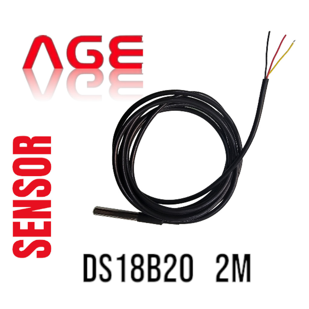 DS18B20 Digital Temperature Temp Sensor Probe For Thermometer Waterproof 200CM กันน้ำ