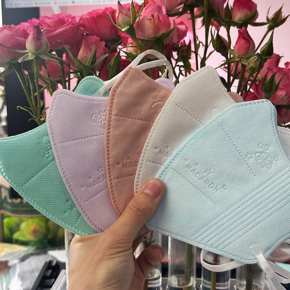 หน้ากาก พิมพ์ลาย 3 มิติ สีมาการอง สําหรับผู้ใหญ่ จํานวน 50 ชิ้น