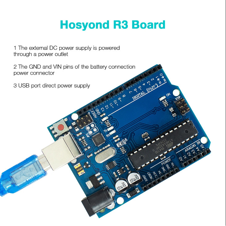 Ready Arduino Super Starter Kit/ชุดการเรียนรู้สําหรับโครงการ Arduino Uno R3 Arduino พร้อมการสอน
