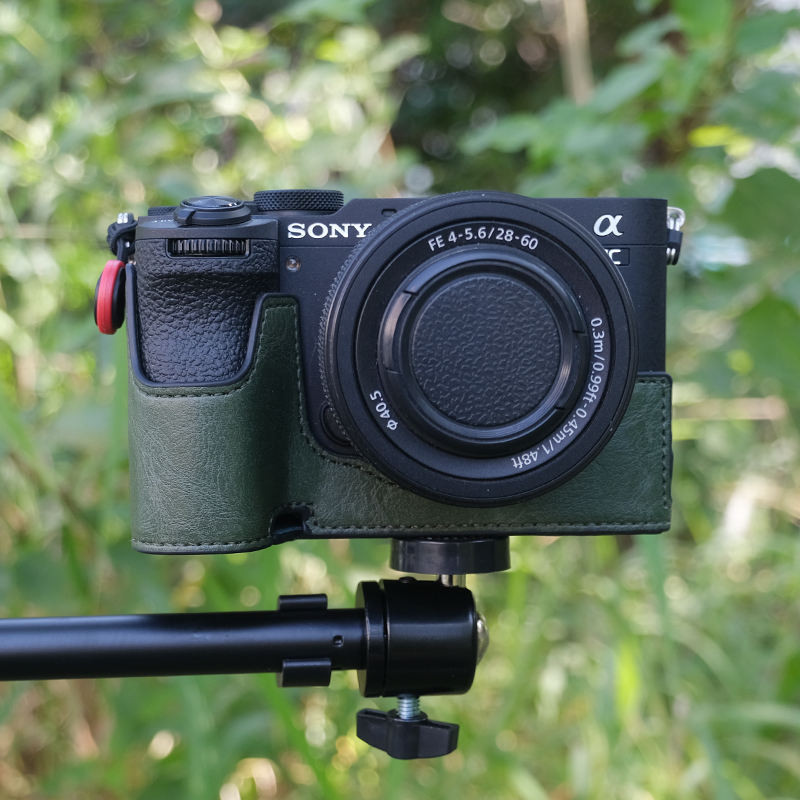 เหมาะสําหรับกระเป๋ากล้อง Sony A7C2, เคสป้องกัน A7M4, A6400, อุปกรณ์เสริม A7R5, A7M3, A6700 เคสหนัง