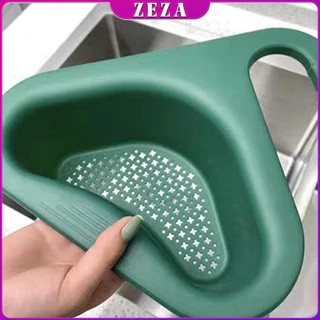 ZEZA ตะแกรงกรองอ่างล้างจาน ตะกร้าระบายน้ำ คอเป็ดแขวนได้ กล่องเก็บของพลาสติก Sink filter rack