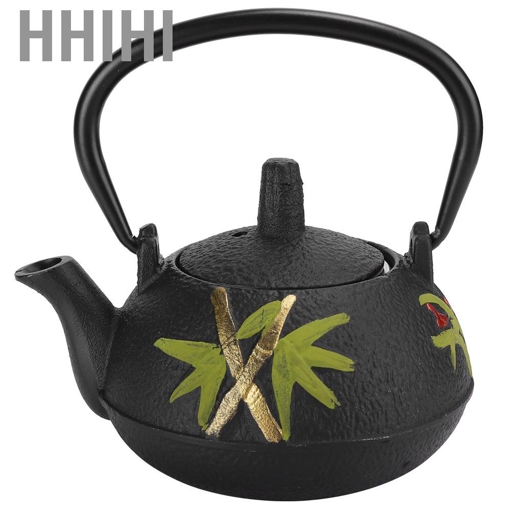 Hhihi 0.3L Cast Iron Teapot Coffee Tea Pot Kettle With Stainless Steel Filter Gift