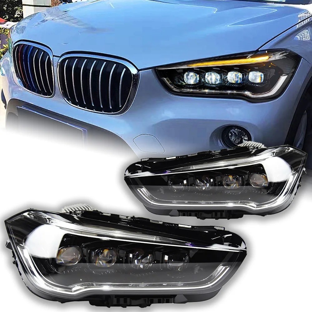 Car Lights for BMW X1 LED Headlight Porjector Lens 2017-2020 F48 F49 Animation DRL Signal Head Lamp 