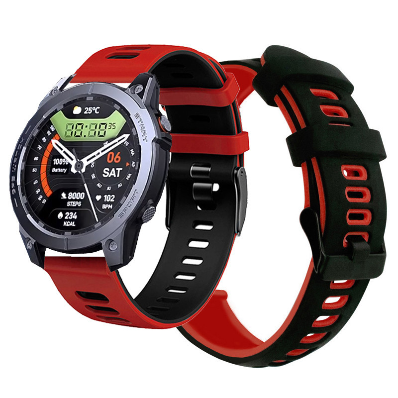 สายนาฬิกาข้อมือซิลิโคน อุปกรณ์เสริม สําหรับ Zeblaze Stratos 3 Pro Smart Watch