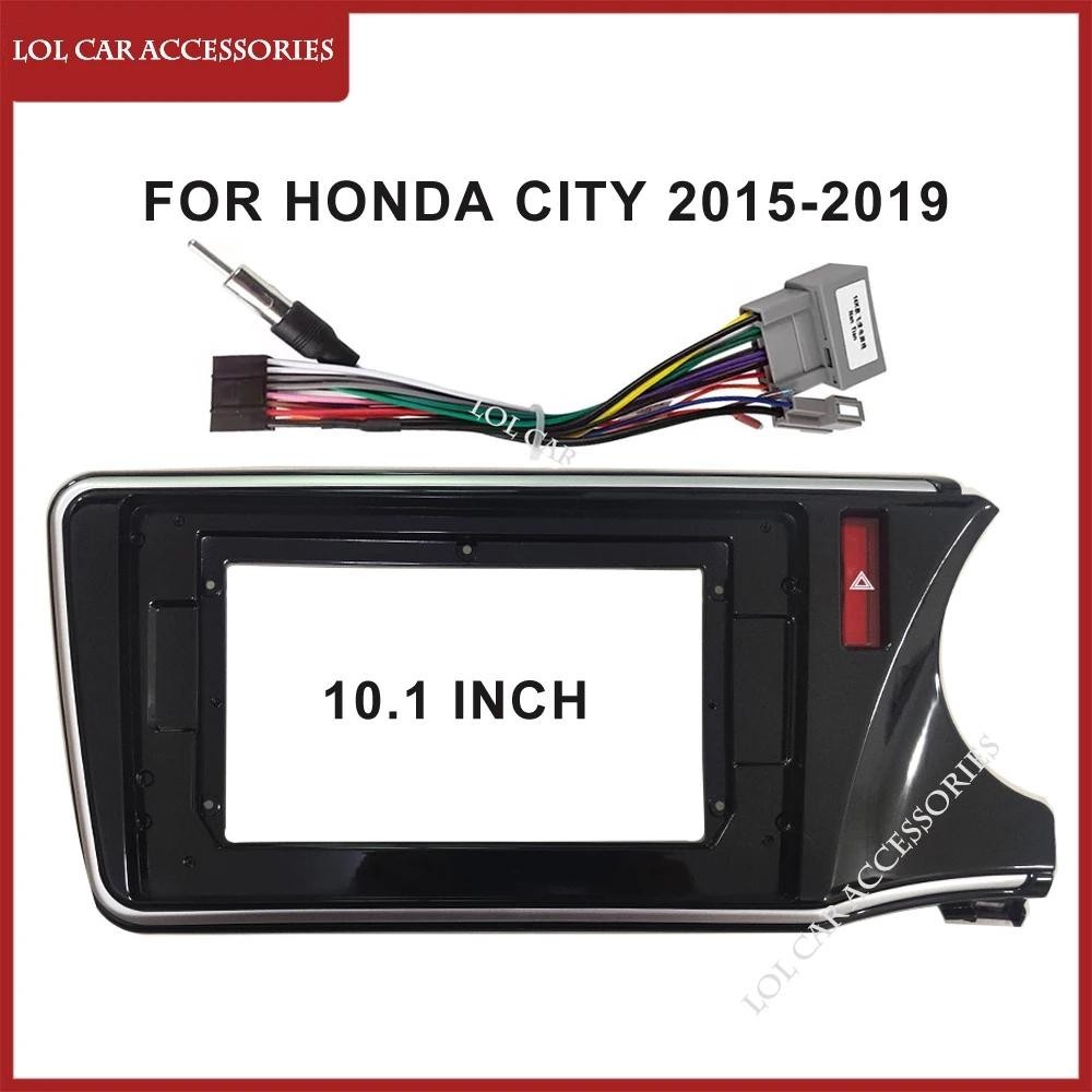 Lca กรอบครอบเครื่องเล่น MP5 วิทยุ แอนดรอยด์ สเตอริโอ 10.1 นิ้ว สําหรับ Honda City 2015-2019 2 Din