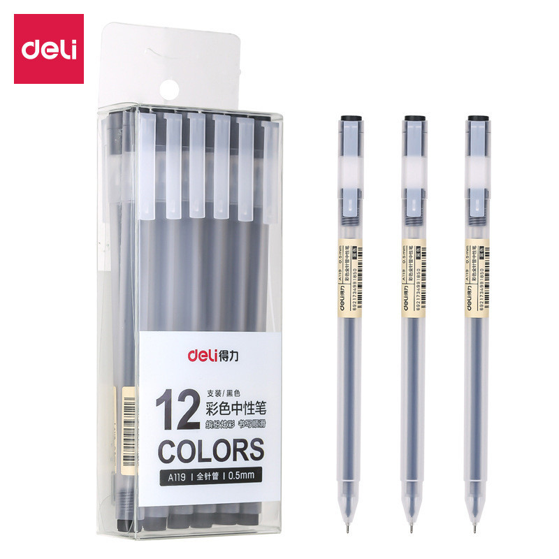 ปากกาสีน้ํา สีดํา 0.05 มม. Deli A119 1 ชิ้น