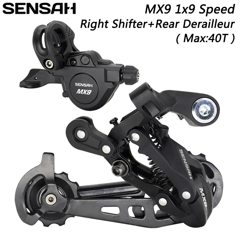 SENSAH MX9 1X9 ความเร็ว Derailleurs Trigger Groupset 9 S 9 V ขวา Shifter Lever ด้านหลัง Derailleur ส