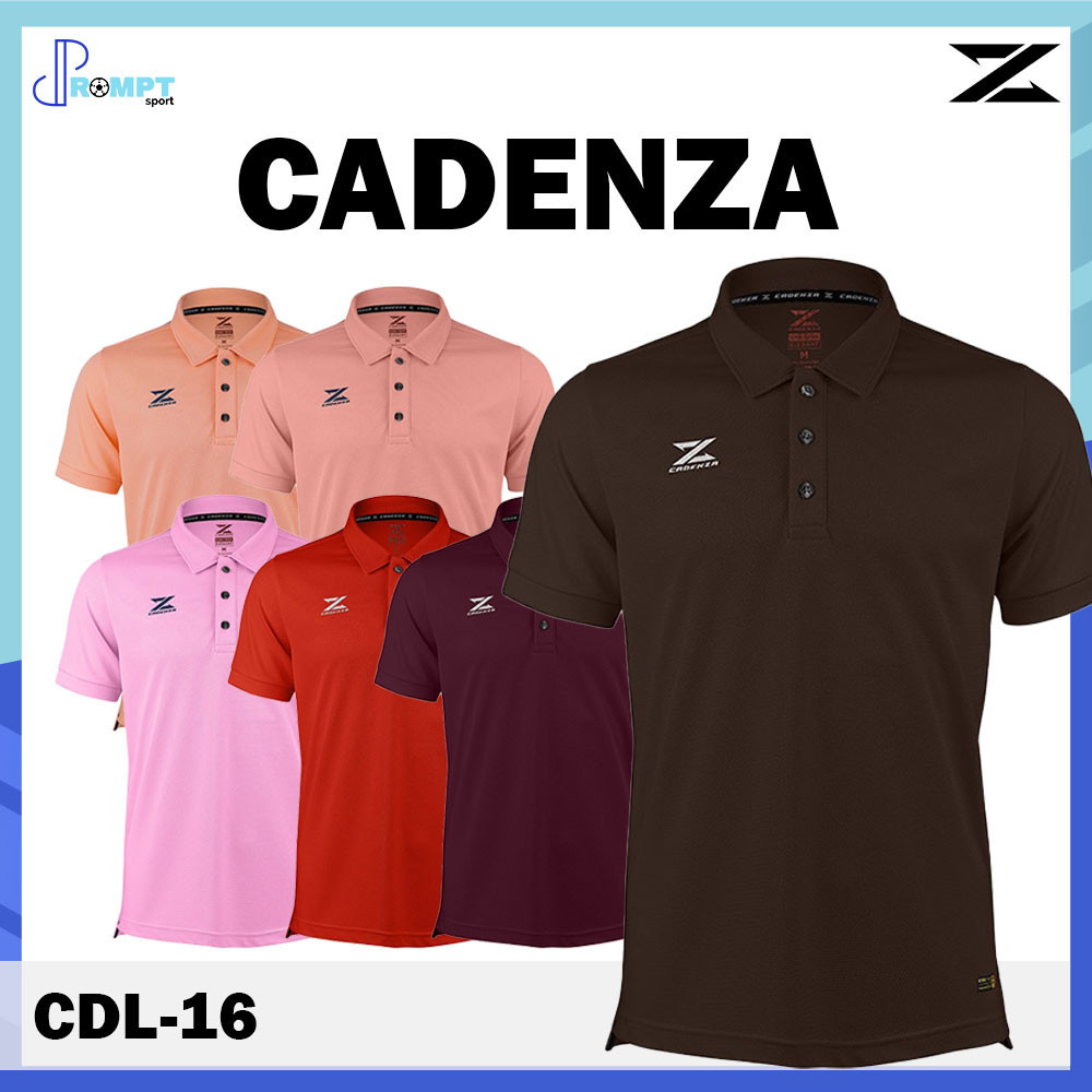 ถูกแทบทุน เสื้อโปโลแขนสั้นคาเดนซ่า CADENZA POLO รหัส CDL-16 แท้100%