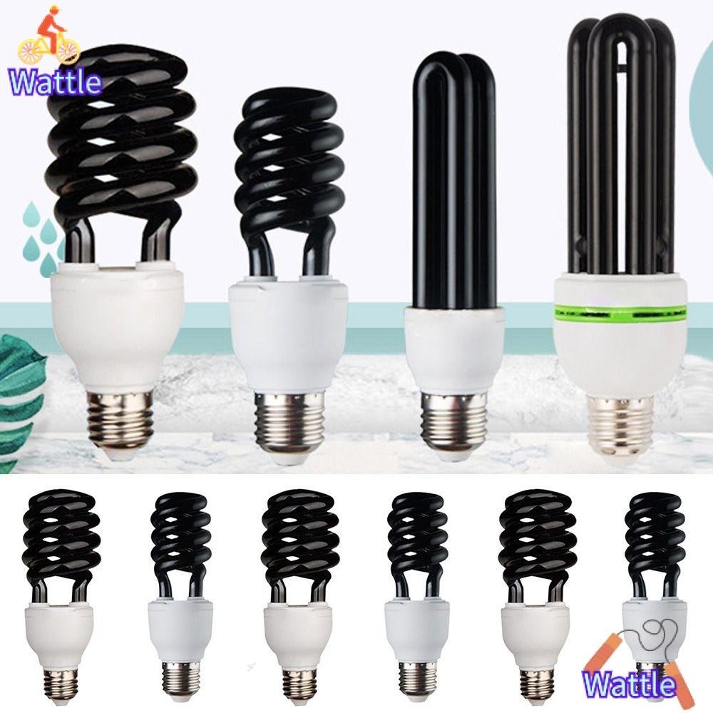 Wattle หลอดไฟ LED UV 12V 110V 220V รองรับเกลียว 2023 13W-40W E27 เรืองแสง CFL สําหรับดักแมลง