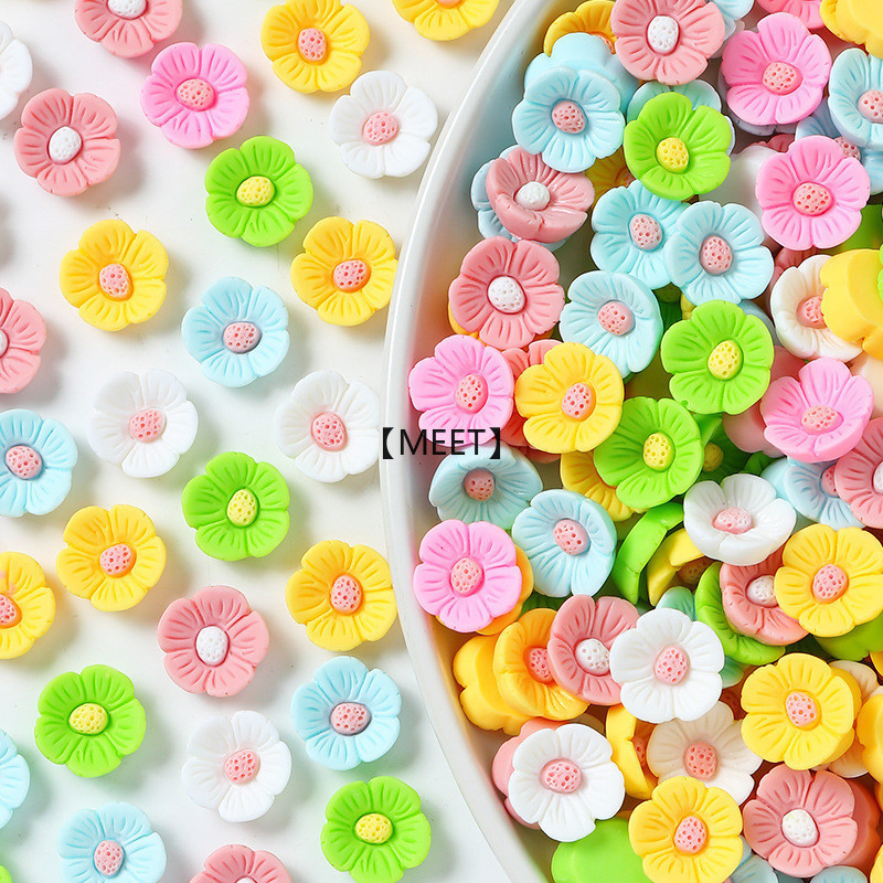 【MEET】กาวครีมเรซิ่น ลายดอกไม้ แฮนด์เมด diy สําหรับติดตกแต่งโทรศัพท์มือถือ