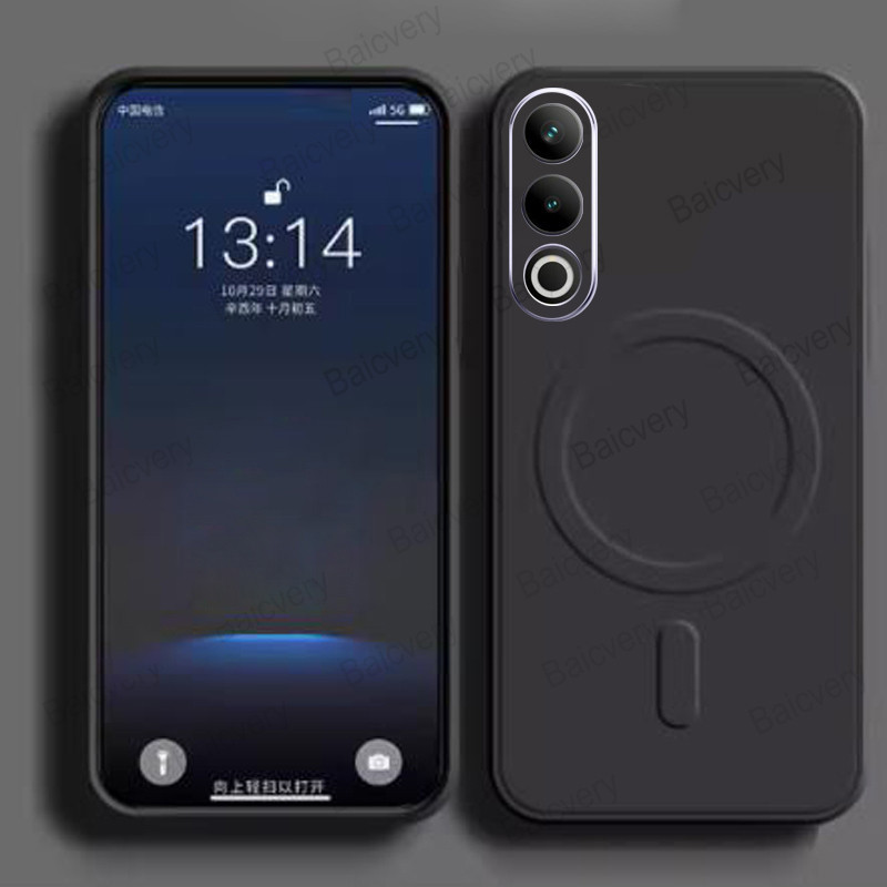 Oppo A3 Pro 5G Casing Phone Case Cover Fundas Camera Protect Support Magnetic Wireless Charger with Holder