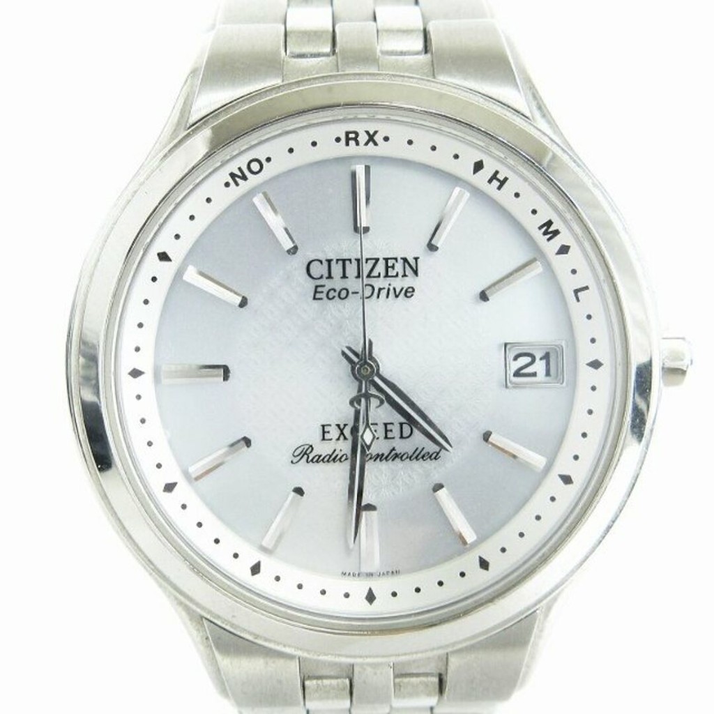 Citizen Exceed Watch Analog Eco-Drive Silver Color ■SM1 Direct from Japan Secondhand