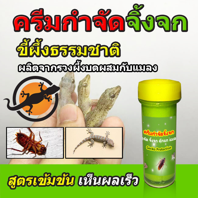 ขายดีอันดับ1!!! ครีมกำจัดจิ้งจก แมลงสาบ กำจัดแมลงสาบ ฆ่าจิ้งจก ไล่จิ้งจก ยาไล่จิ้งจก เเมลงต่างๆ แบบครีม 10g. ราคาถูก ok