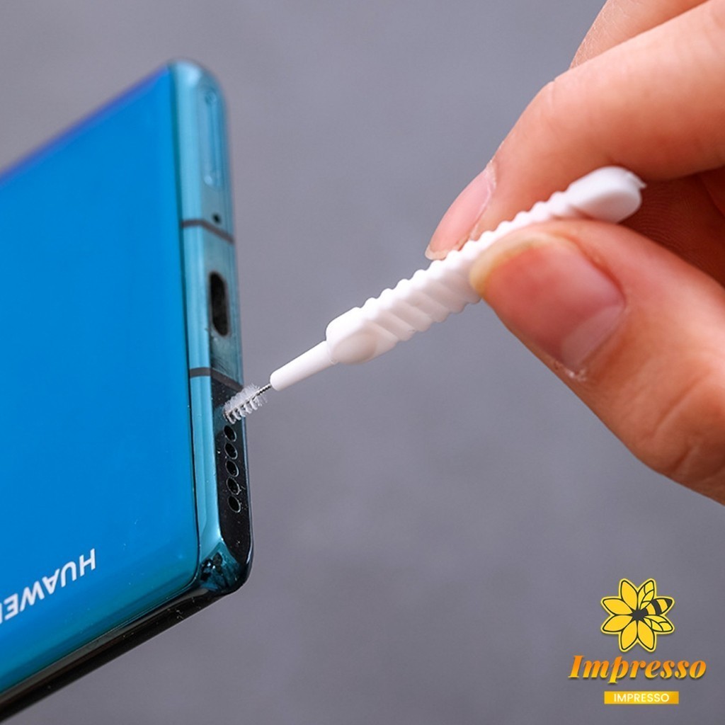 Impresso 10pcs แปรงทําความสะอาดรูหูฟัง แปรงทําความสะอาดช่องเล็ก Mini brush - รูปที่ 5