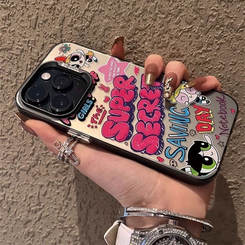 เคสสําหรับ iphone13pro 12promax 11 7/8p 15/16promax 14pro เคสโทรศัพท์กันกระแทกปุ่มแฟชั่นเคลือบปกอ่อน