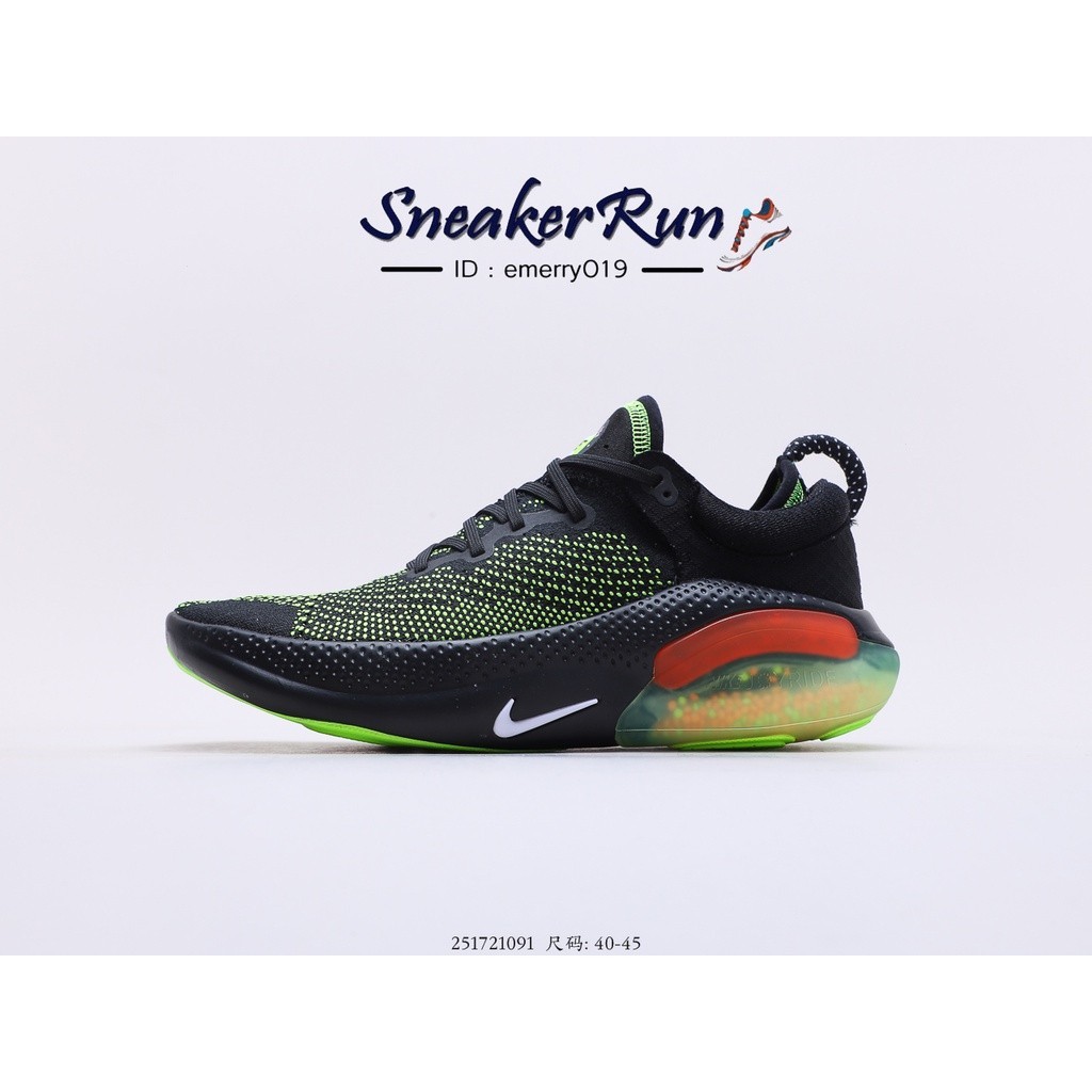 Nike joyride run flyknit รองเท้าผ้าใบ สีดํา