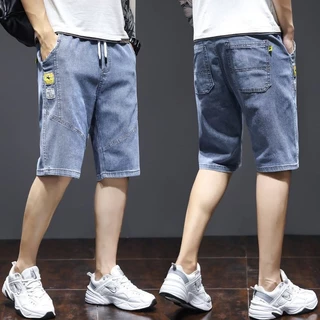 MR-DEER กางเกงยีนส์ ขาสั้น เอวยางยืด ผู้ชาย ผ้ายีนส์ รุ่น M2009