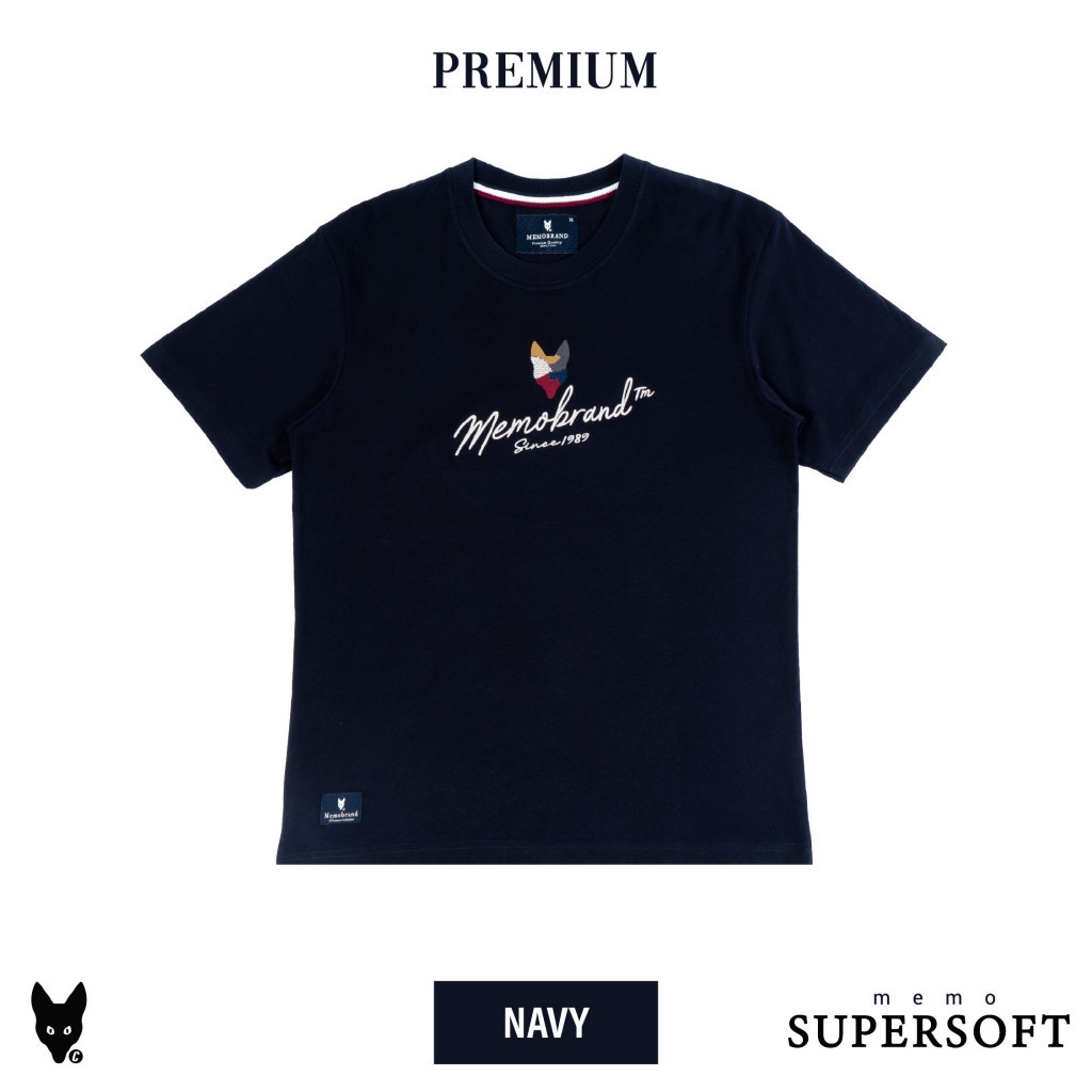 เสื้อยืดผ้าฝ้ายพิมพ์ลาย เสื้อยืด Memo Supersoft Premium งานปัก รุ่น Memo Collage สินค้าลิขสิทธิ์แท้ 