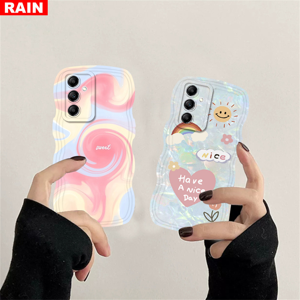 เคสโทรศัพท์มือถือ โพลีโครเมี่ยม หมุนได้ สีสดใส สําหรับ Samsung A54 A15 A05 A05S A24 A14 A04 A04E A13 A03S A53 A73 A33 A02 A50S A30S A23 A22 A21S A11 A51 A30 A52 A71 A53 A32 A73