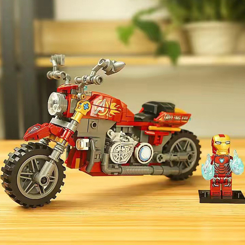 ของเล่นตัวต่อเลโก้รถจักรยานยนต์ Harley สําหรับเด็ก ของเล่นเด็กตัวต่อเลโก้ รถของเล่น บล็อกเลโก้