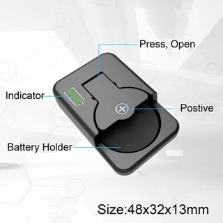 (หุ้นไทยพร้อม) อุปกรณ์ชาร์จแบตเตอรี่ 4.2V TYPE-C Joint Mini Smart สําหรับ Li-ion LIR2032 LIR2450