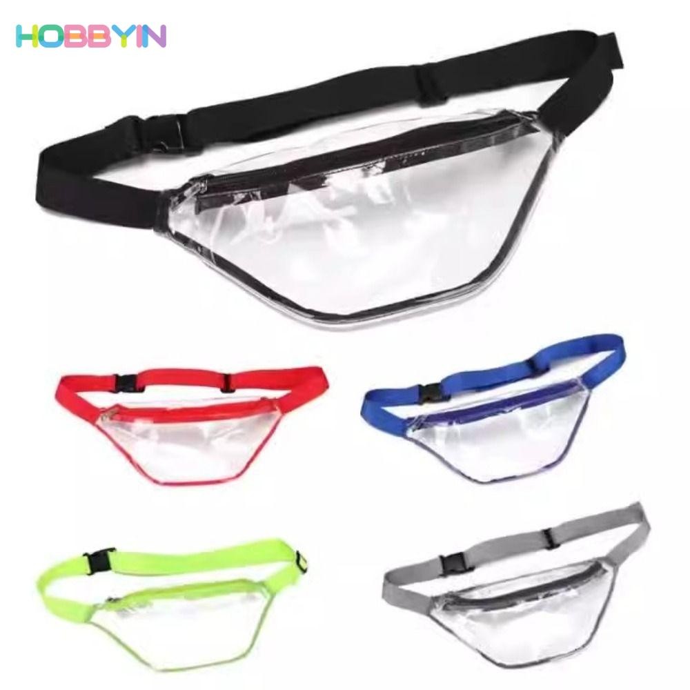HOBBYIN กระเป๋าคาดเอว PVC แบบใส กันน้ํา พร้อมสายคล้องเอว